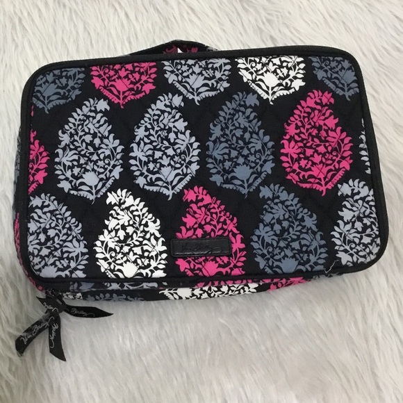 Vera Bradley Handbags - Vera Bradley pink black traveling makeup bag